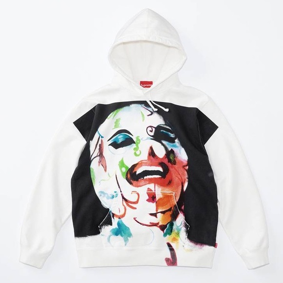 Leigh Bowery/Supreme Airbrushed  Hooded Sweatshirt - Picture 1 of 2